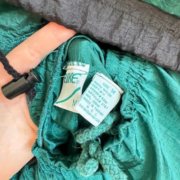 Bike Green Black Vintage 90s Nylon Track Suit Men’s Medium - Picture 8 of 8